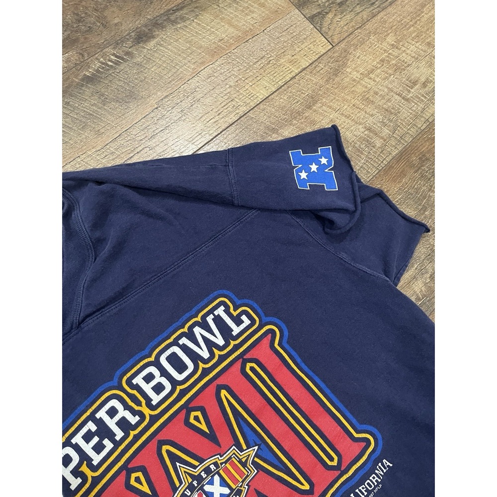 Vintage 1997 Denver Broncos Graphic Tee Super Bowl XXXII Shirt Navy‎ Blue XL 90s - Picture 5 of 6